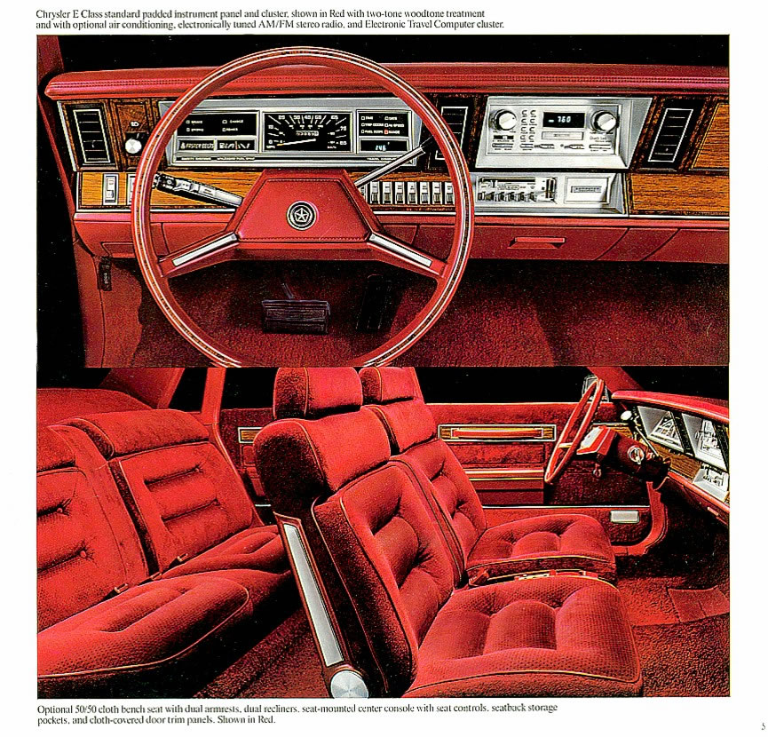 1983 Chrysler E Class Brochure Page 1